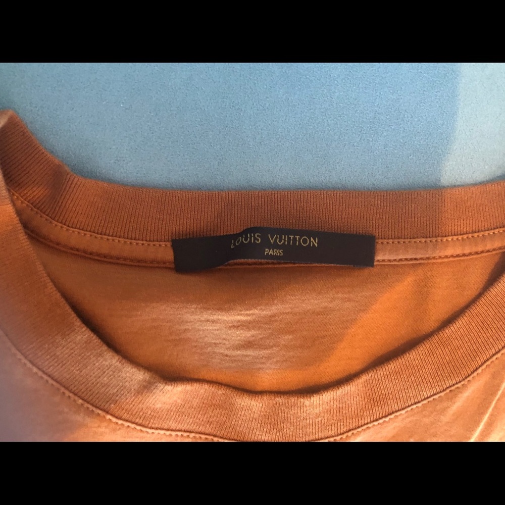Men’s Louis Vuitton Orange T Shirt Large - Picture 3 of 3